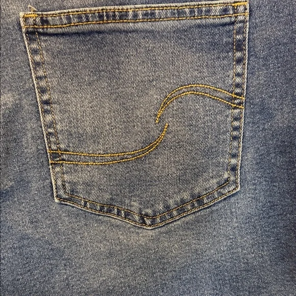 Signature by Levi Strauss Blue Denim Pearl & Rhinestone Heritage Jean Shorts 16 - Picture 4 of 11